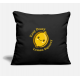 Easy Peasy Lemon Squeezy Black Pillow